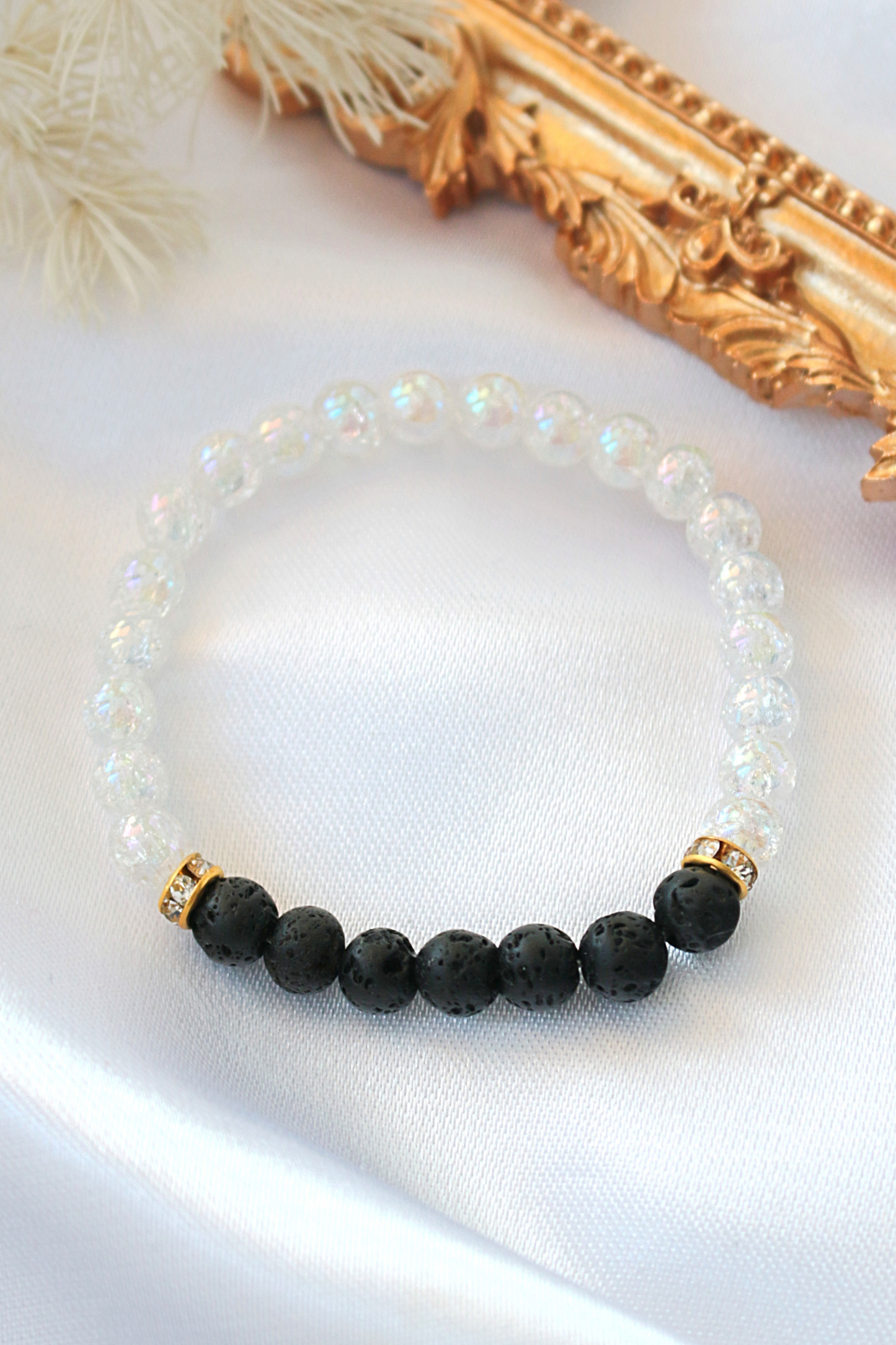 Aroma Diffuser Bracelet – Lava Stone Elastic Bracelet